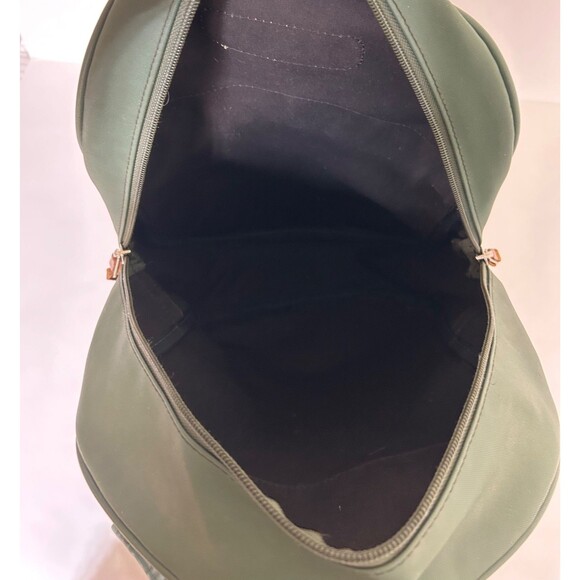 Jon Hart Design Canvas Green Leather Accent Backpack 15 “ - Picture 10 of 16